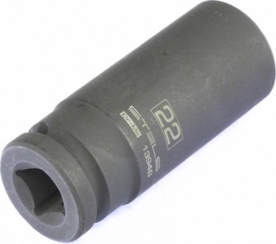 Ударная головка шестигранная с посадкой 1/2" STELS 13948 22 мм глубокая