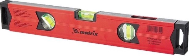 Уровень строительный MATRIX 800 мм алюминиевый магнитный, фрезерованный, 3 гл [34708]